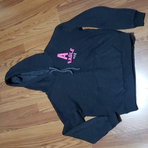 Womens L American Eagle hoodie sweatshirt 7 hot pink gray
